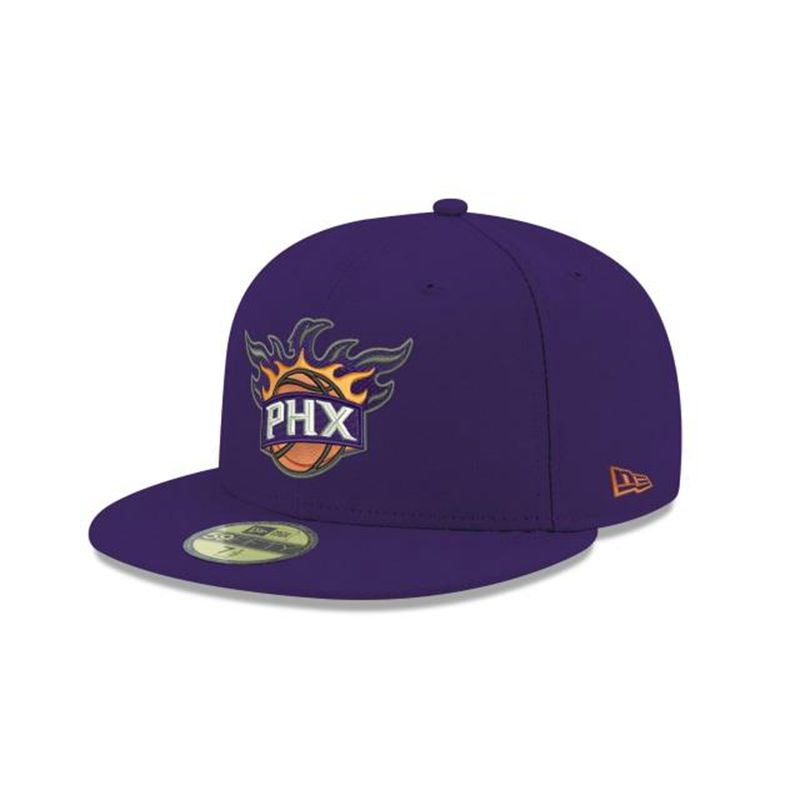 NBA Phoenix Suns Team Color 59Fifty Fitted (SMH1680) - Purple New Era Caps